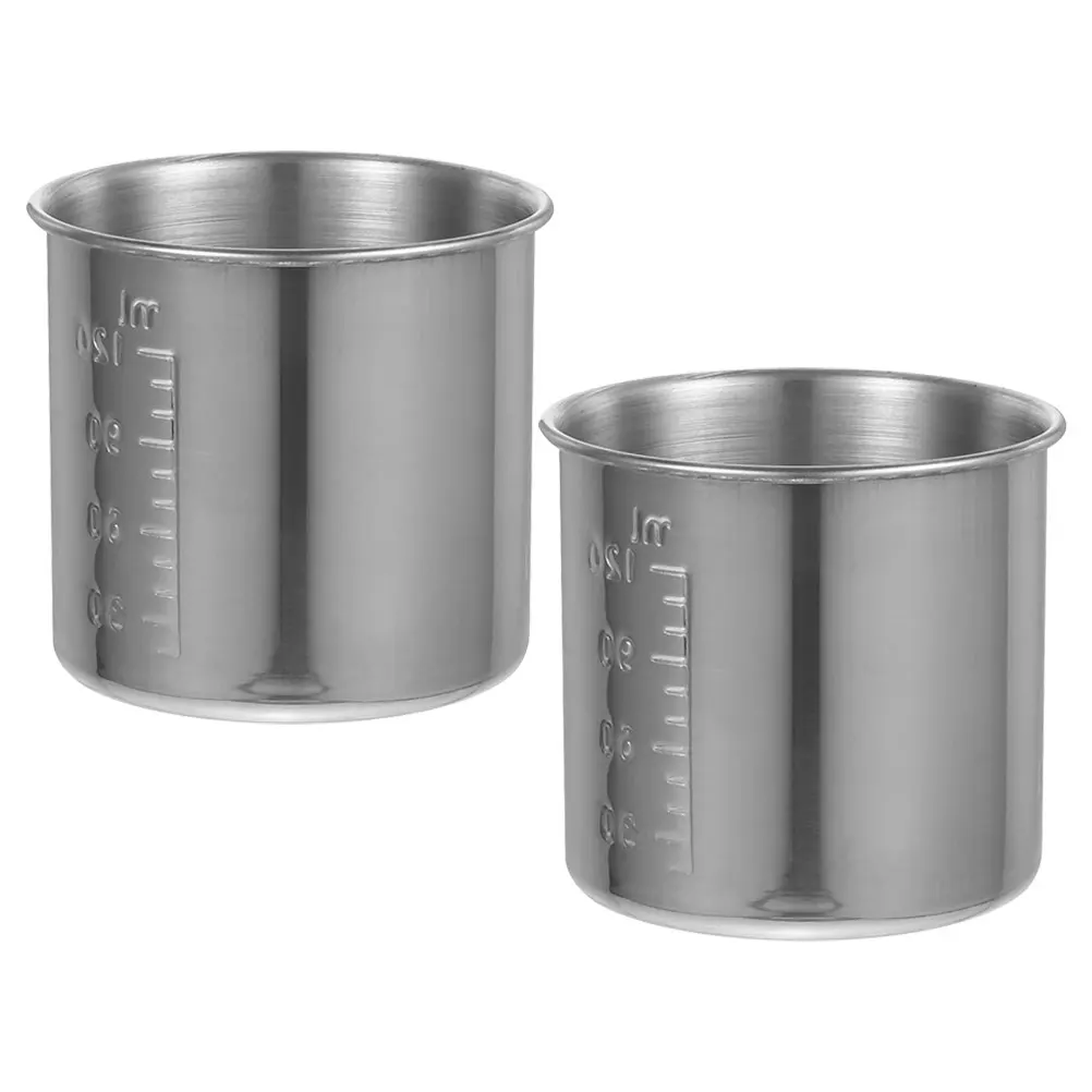 2pcs Stainless Steel Measuring Cup Precise Markings Metal Kitchen Baking Tool Household Use Multipurpose Container Wide
2pcs Stainless Steel Measuring Cup Precise Markings Metal Kitchen Baking Tool Household Use Multipurpose Container Wide