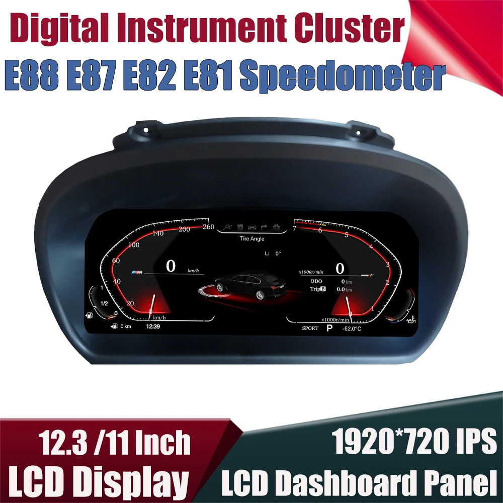 11 Inch Digital Instrument Gauge Cluster Cockpit For BMW 1 Series E88 E87 E82 E81 2007-2011 Dashboard Panel Speedometer Display
11 Inch Digital Instrument Gauge Cluster Cockpit For BMW 1 Series E88 E87 E82 E81 2007-2011 Dashboard Panel Speedometer Display