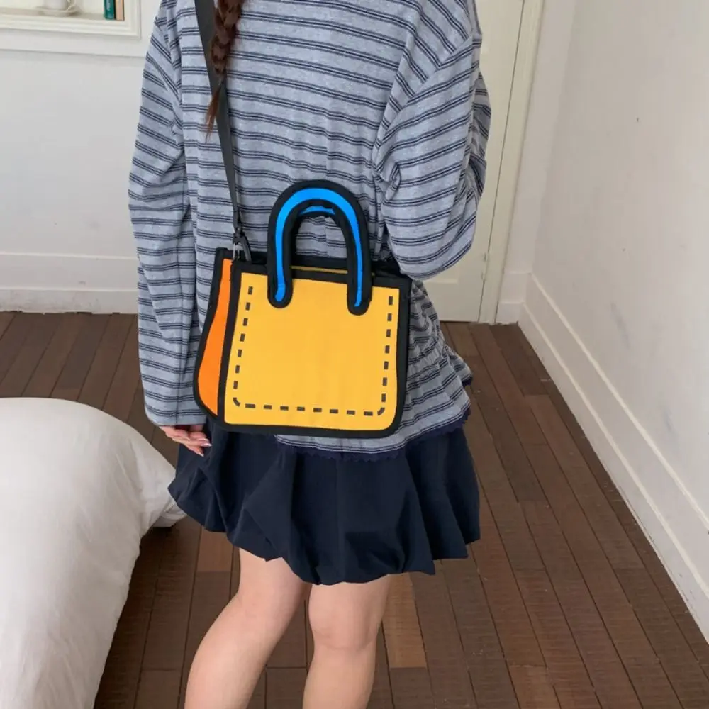 Women's 3D Comic Style Canvas Tote Bag Colorful Handbag with Handle Cute Crossbody Shoulder Bag
Women's 3D Comic Style Canvas Tote Bag Colorful Handbag with Handle Cute Crossbody Shoulder Bag