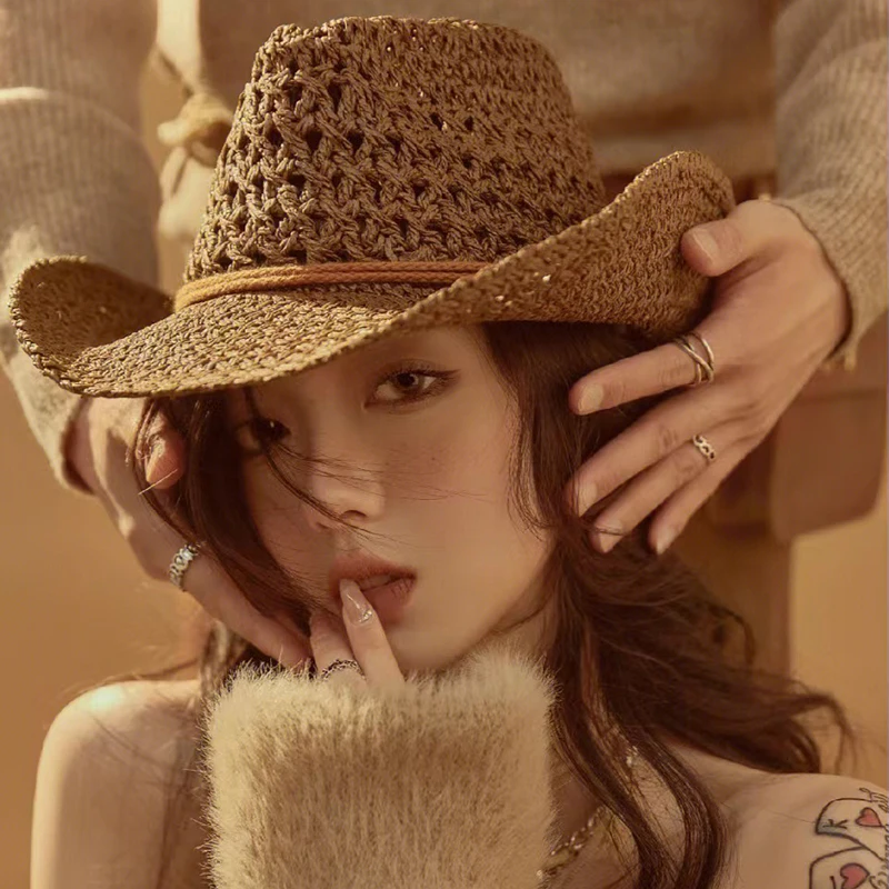 Men Women Summer Straw Western Cowboy Hats Wide Brim Sunhat Party Travel Outdoor Cap Classical Retro Sombrero UK Size L US 7 1/4
Men Women Summer Straw Western Cowboy Hats Wide Brim Sunhat Party Travel Outdoor Cap Classical Retro Sombrero UK Size L US 7 1/4