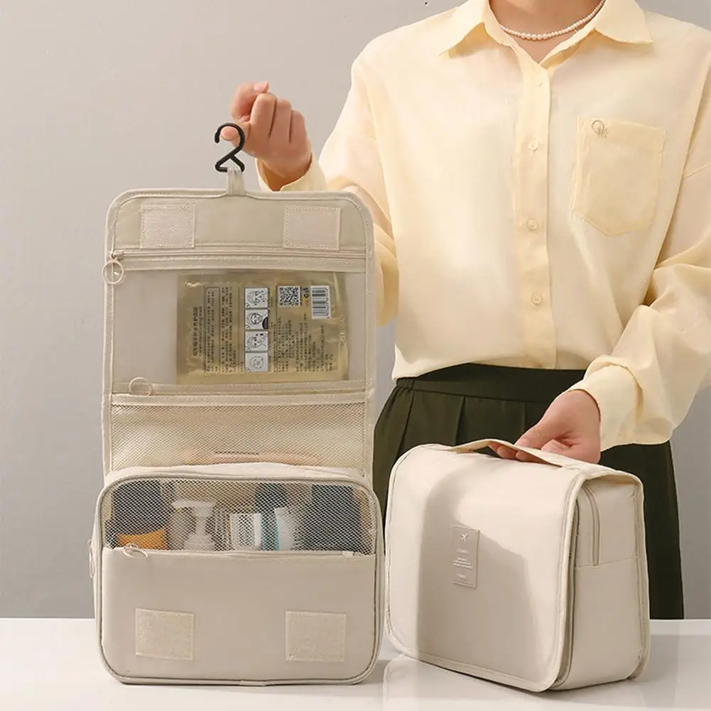 Foldable Toiletry Bag Organizer Hanging Storage Bag Bathroom Makeup Bag Case Cosmetic Bag Travel Bag For Travel Business
Foldable Toiletry Bag Organizer Hanging Storage Bag Bathroom Makeup Bag Case Cosmetic Bag Travel Bag For Travel Business 