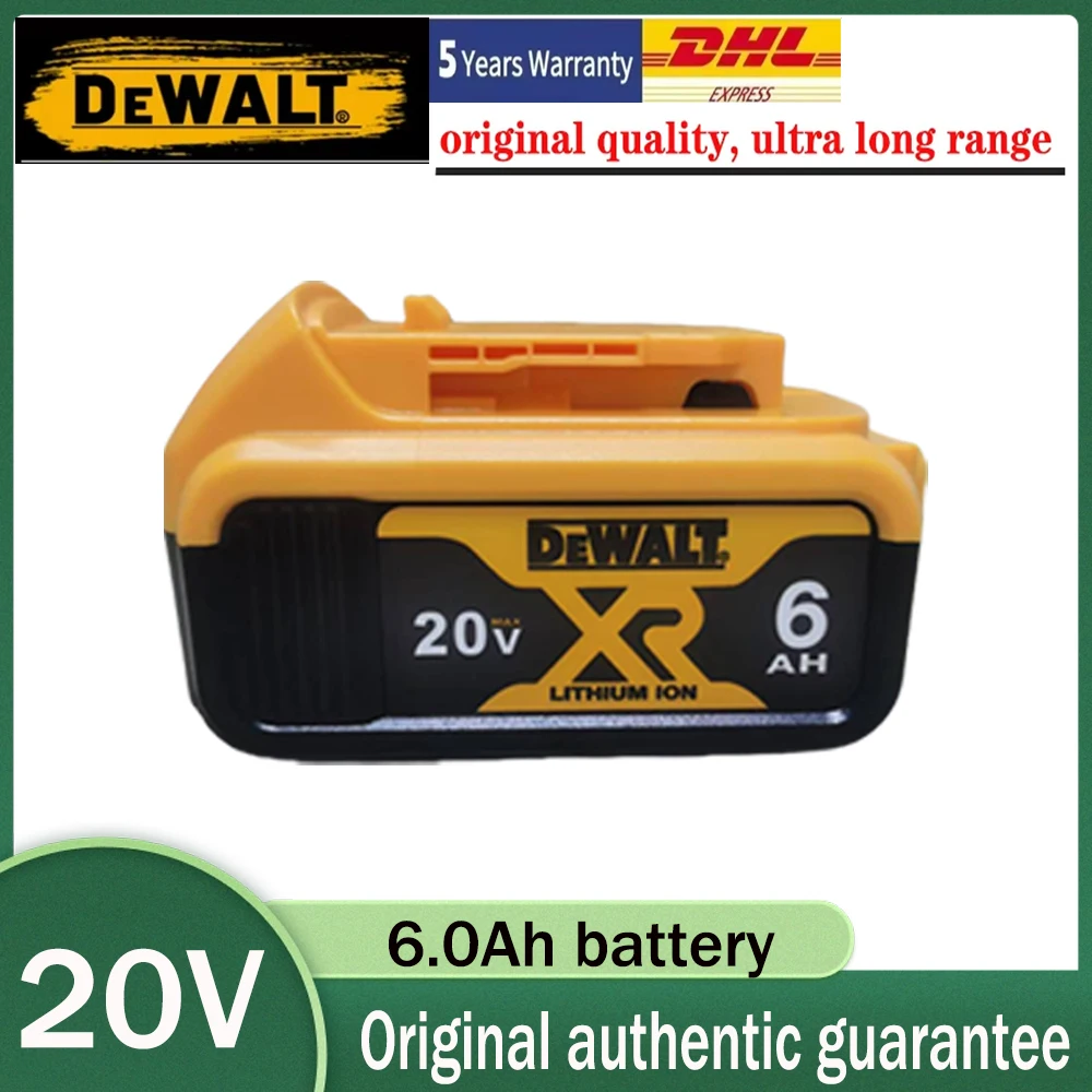 DEWALT genuine 20V, 6.0AH, DCB200 fast charging battery, DEWALT power tool battery, ultra long endurance lithium-ion battery
DEWALT genuine 20V, 6.0AH, DCB200 fast charging battery, DEWALT power tool battery, ultra long endurance lithium-ion battery