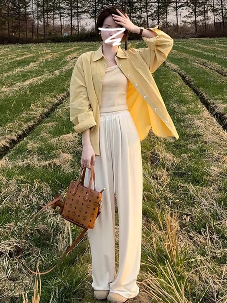 Yellow Loose Long Sve irt Jaet Women's Summer Thin New Sle Sun Protection Top Sweet Sle Casual Sweet Japanese Sle
Yellow Loose Long Sve irt Jaet Women's Summer Thin New Sle Sun Protection Top Sweet Sle Casual Sweet Japanese Sle