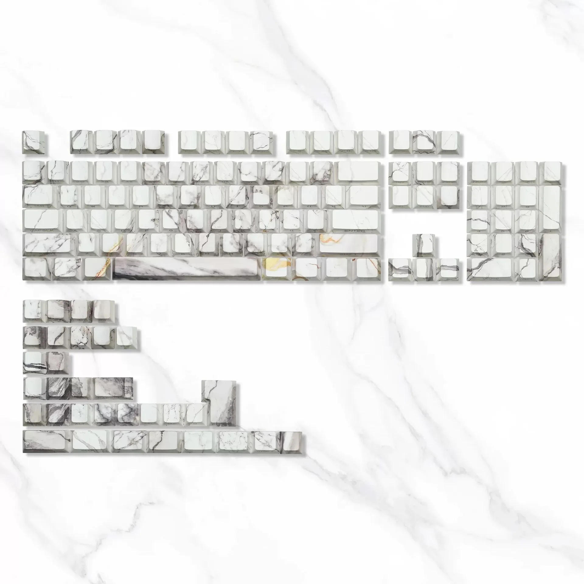 "Marble" series original side-engraved keycaps PBT creative personality light-transmitting keycaps hot sublimation customization
"Marble" series original side-engraved keycaps PBT creative personality light-transmitting keycaps hot sublimation customization