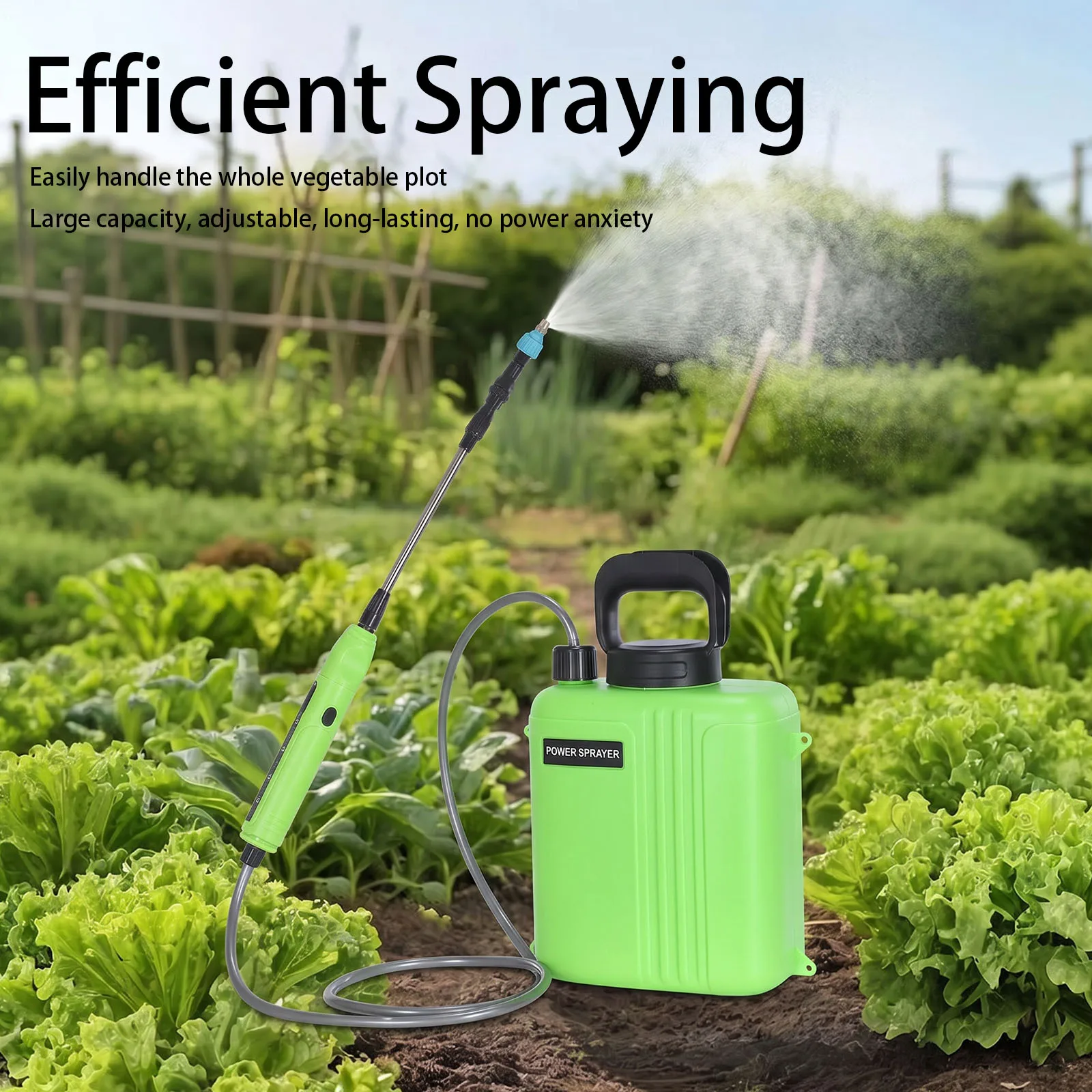 6/8L Garden Sprayer with USB Rechargeable Handle 3 Mist Nozzles Plant Sprayer with Dual Spray Modes for Lawn Garden Yard
6/8L Garden Sprayer with USB Rechargeable Handle 3 Mist Nozzles Plant Sprayer with Dual Spray Modes for Lawn Garden Yard