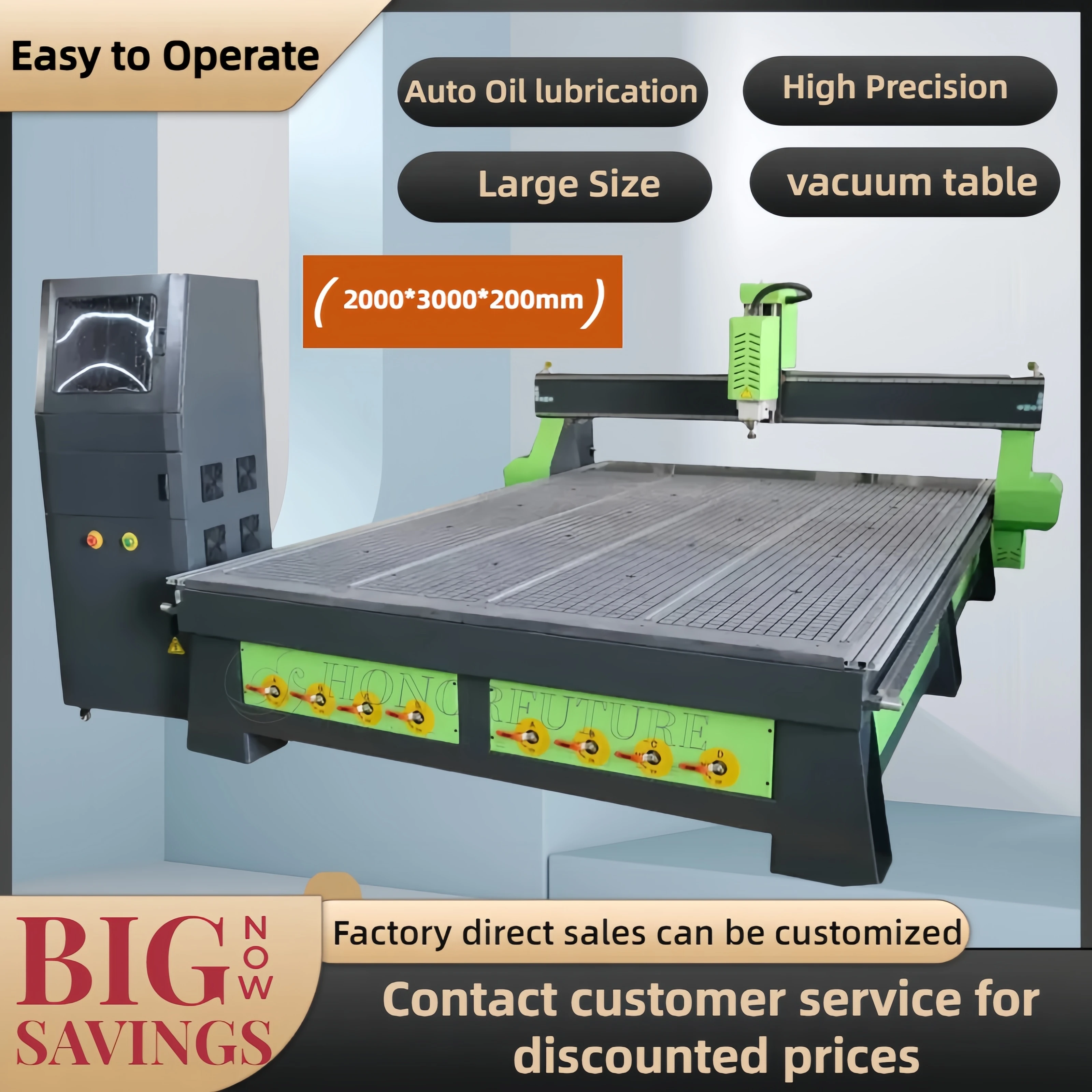 CNC Wood Router 3d Wood Carving Machine 2030DSP System 3 Axis PVC MDF Acrylic Cutting 1325 1530 CNC Router Price
CNC Wood Router 3d Wood Carving Machine 2030DSP System 3 Axis PVC MDF Acrylic Cutting 1325 1530 CNC Router Price