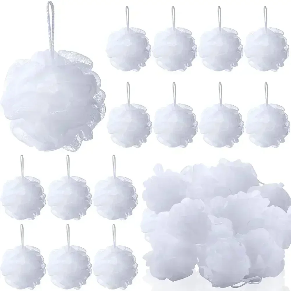 50 Pack Loofah Sponge Bath Sponge Shower Loofah Mesh Shower Ball Bath Pouf Wash Body Puff for Women Men, 30 g(White,Classic)
50 Pack Loofah Sponge Bath Sponge Shower Loofah Mesh Shower Ball Bath Pouf Wash Body Puff for Women Men, 30 g(White,Classic)