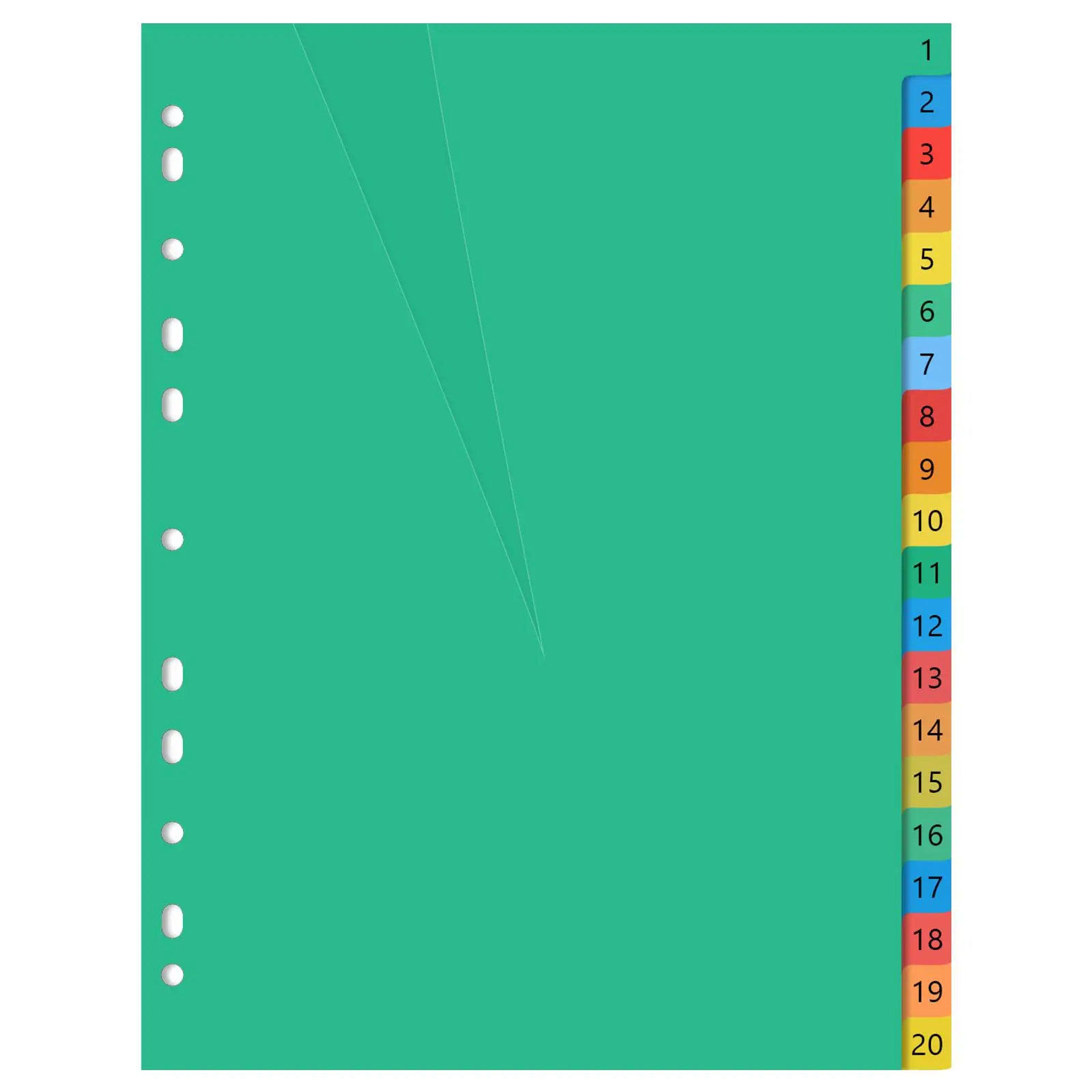 20 Pages Colored Plastic Tabs Insertable Dividers Binder Indexes Card Paper Easy Management Study Work Colorful Design
20 Pages Colored Plastic Tabs Insertable Dividers Binder Indexes Card Paper Easy Management Study Work Colorful Design