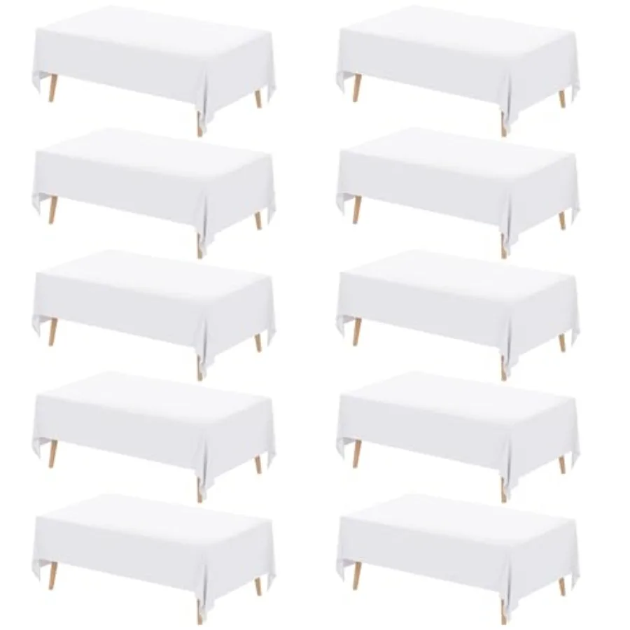 Pack 70 x 120 Inch Rectangle Tablecloths, Reusable Heavy Duty Washable Polyester Table Covers for 6-8 Feet Tables, Wedding, Par
Pack 70 x 120 Inch Rectangle Tablecloths, Reusable Heavy Duty Washable Polyester Table Covers for 6-8 Feet Tables, Wedding, Par