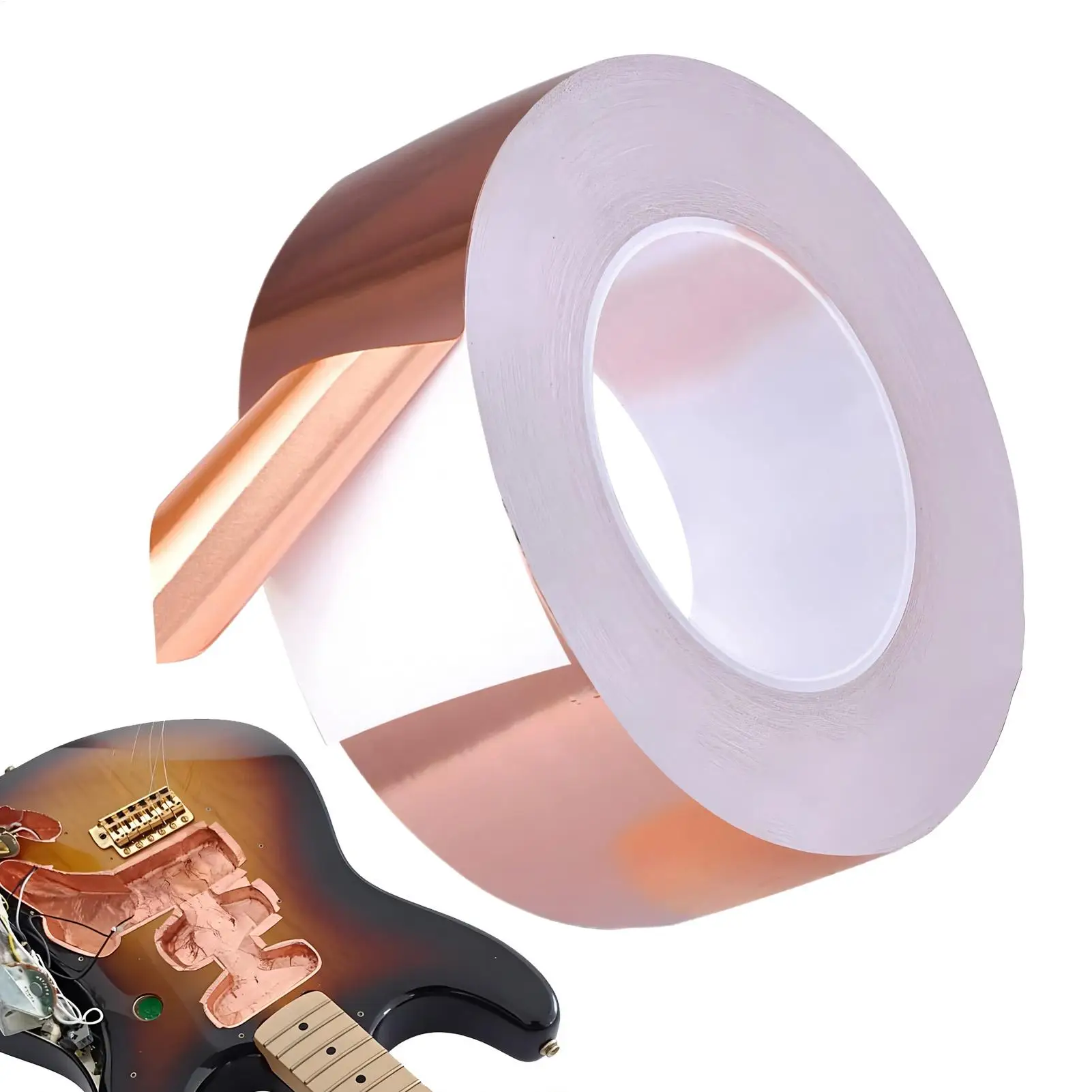 Медная лента, проводящая клейкая лента из медной фольги, ремонт электрооборудования, проводящий клей для гитарных изделий, электрическая пайка
Медная лента, проводящая клейкая лента из медной фольги, ремонт электрооборудования, проводящий клей для гитарных изделий, электрическая пайка