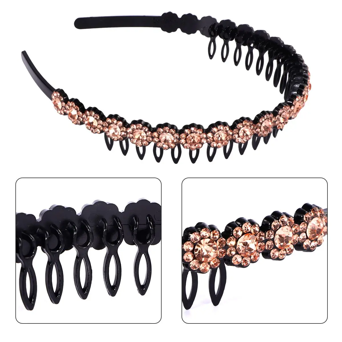 Non slip Headband Crystal Teeth Women Hair Hoops Long Lasting Durable Exquisite Details Matching Hairstyles Clothes Anti Slip
Non slip Headband Crystal Teeth Women Hair Hoops Long Lasting Durable Exquisite Details Matching Hairstyles Clothes Anti Slip