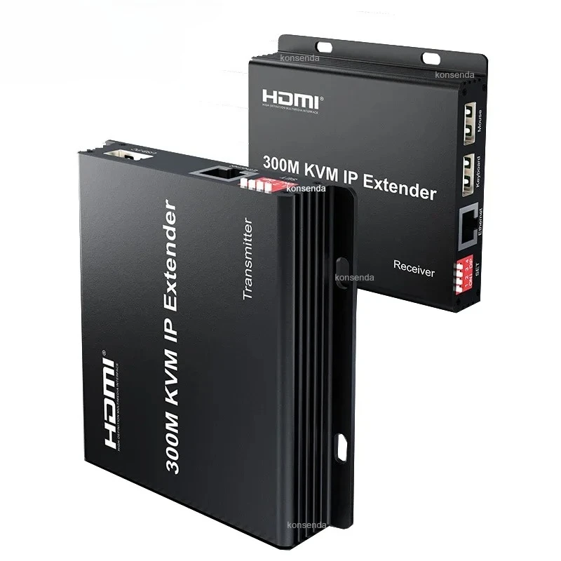 300M HDMI KVM Extender over IP Rj45 Cat6 Cable 984ft 1080P HDMI USB KVM Ethernet Extender TX to Many RX Support Mouse Keyboard
300M HDMI KVM Extender over IP Rj45 Cat6 Cable 984ft 1080P HDMI USB KVM Ethernet Extender TX to Many RX Support Mouse Keyboard