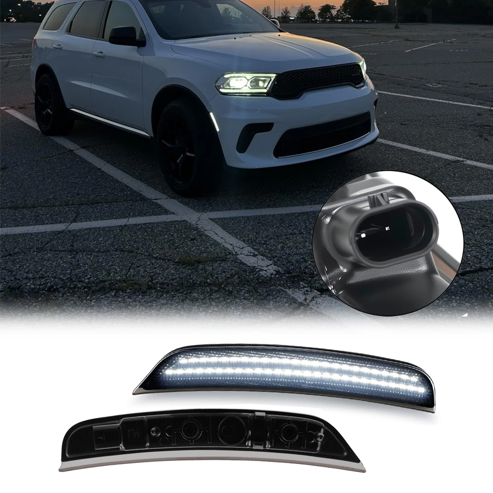 Smoked Front Fender LED Side Marker Light For Dodge Durango 2021-2025 Auto Assembly Accessories OEM#68476819AA White
Smoked Front Fender LED Side Marker Light For Dodge Durango 2021-2025 Auto Assembly Accessories OEM#68476819AA White