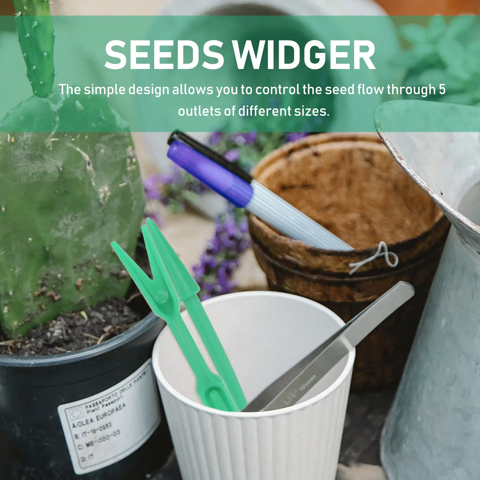 Gardening Tool Kit Plastic Dibber Seedling Transplanter Dispenser Widger Ergonomic H Easy Transfer 5 Sizes Safe
Gardening Tool Kit Plastic Dibber Seedling Transplanter Dispenser Widger Ergonomic H Easy Transfer 5 Sizes Safe