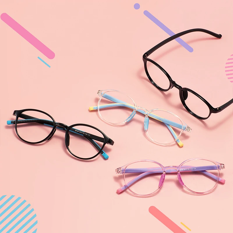 Children TR90 Round Full Rim Glasses Frame Transparent Light Colorful Boys Girls Plastic Spectacle For Prescription Lenses
Children TR90 Round Full Rim Glasses Frame Transparent Light Colorful Boys Girls Plastic Spectacle For Prescription Lenses