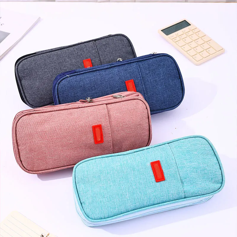 Bview Art 1pcs Large Capacity Canvas Pencil Case with 4 Compartments Expandable Pencil Case Pencil Organizer
Bview Art 1pcs Large Capacity Canvas Pencil Case with 4 Compartments Expandable Pencil Case Pencil Organizer