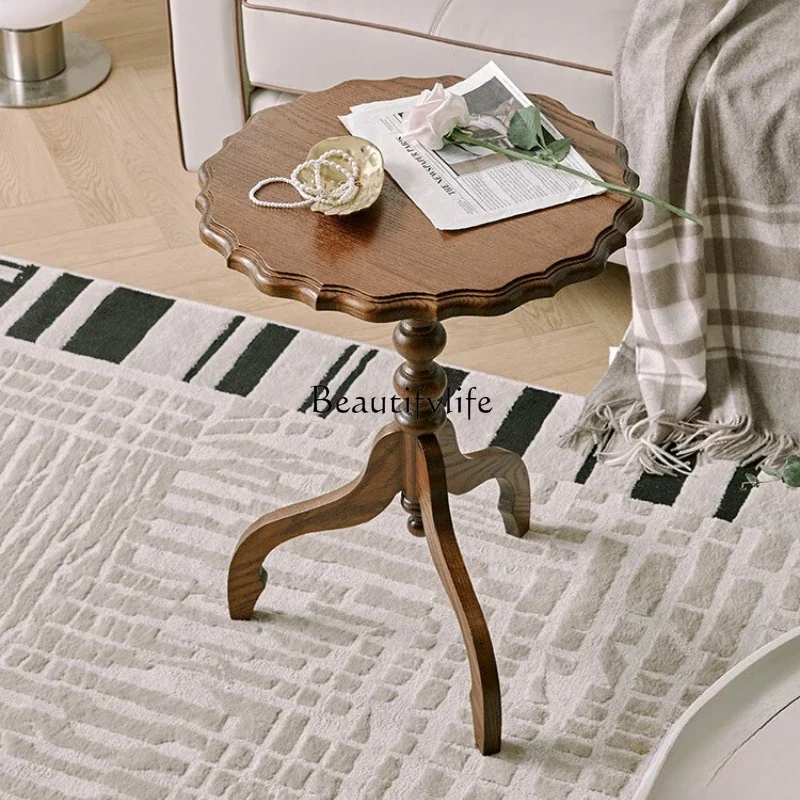 LD6French retro solid wood small round table small apartment living room sofa small tea table movable
LD6French retro solid wood small round table small apartment living room sofa small tea table movable