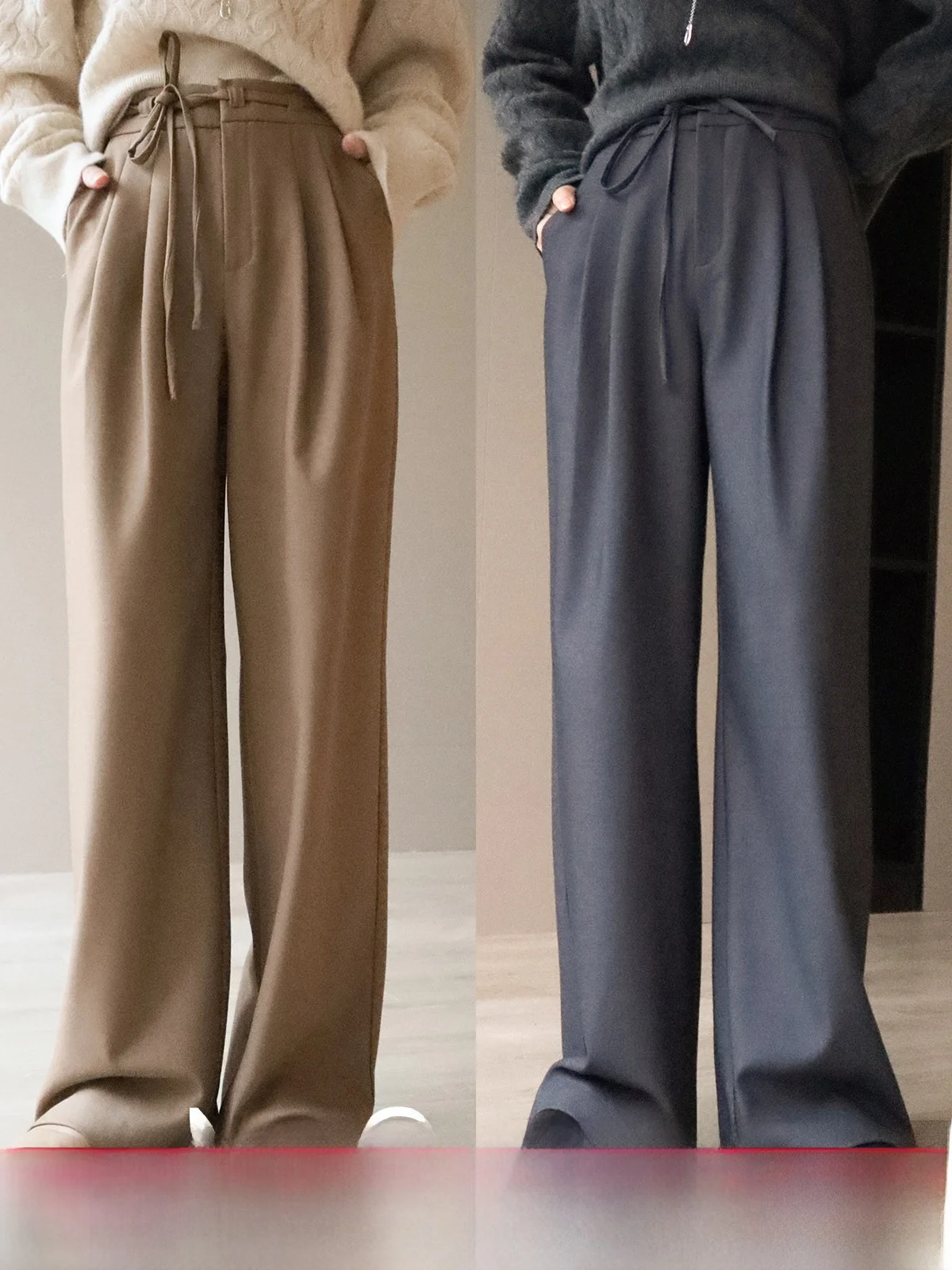 Fashionable Casual Wool Blend Wide Leg Pants High Waist Polyester Viscose Lenzing Elastic Fiber Ladies Commute Style Trousers
Fashionable Casual Wool Blend Wide Leg Pants High Waist Polyester Viscose Lenzing Elastic Fiber Ladies Commute Style Trousers