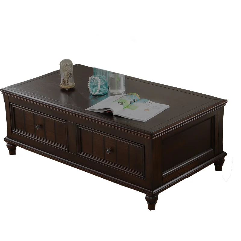Advanced solid wood coffee table, TV cabinet, retro rural coffee table with drawers, suitable for small - sized living room 
Advanced solid wood coffee table, TV cabinet, retro rural coffee table with drawers, suitable for small - sized living room