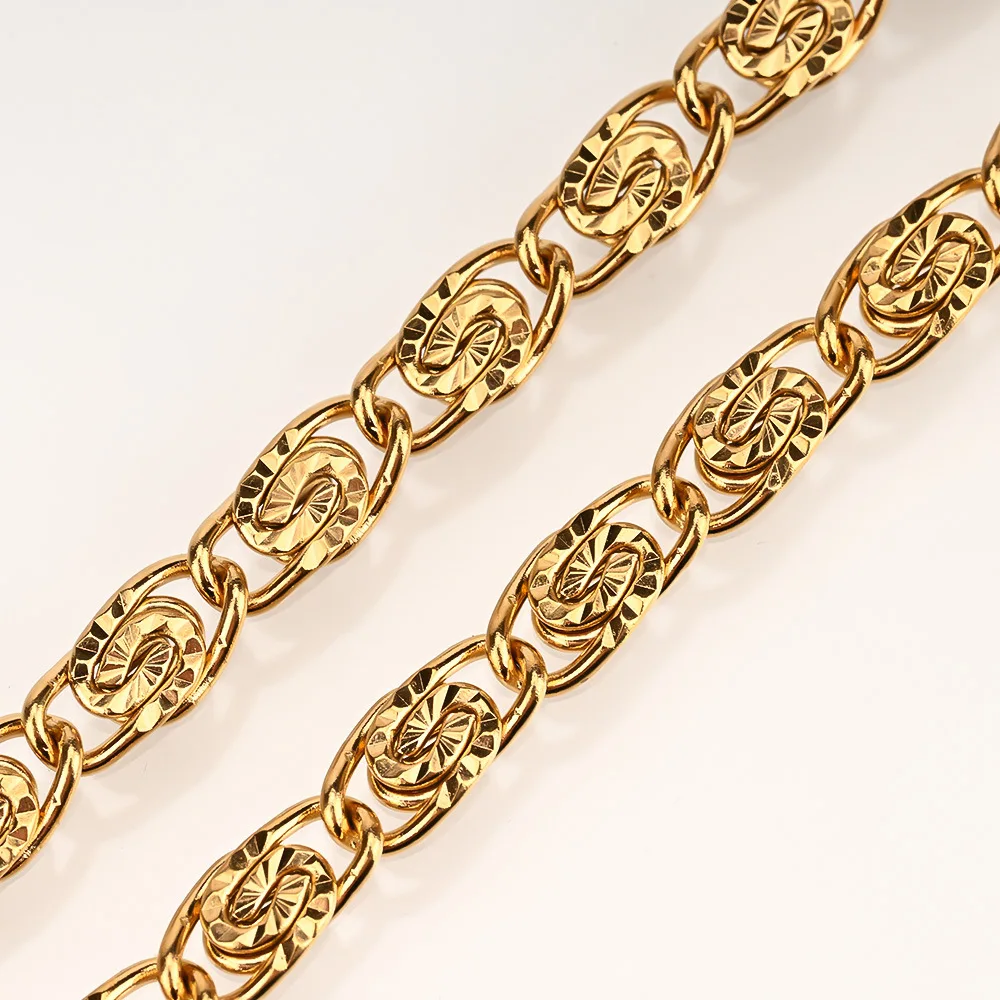18K Plated Stainless Steel Chain Waterproof Non Fade,Multi-purpose Women Jewelry Chain for Phone Lanyard Clothing Decoration
18K Plated Stainless Steel Chain Waterproof Non Fade,Multi-purpose Women Jewelry Chain for Phone Lanyard Clothing Decoration