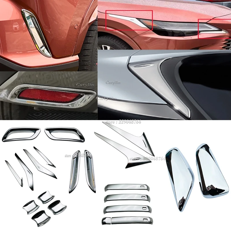 For Lexus RX 350h 450h 500h 2023 2024 ABS Chrome Extserior Accessories door handle Reaview mirror foglight bezel cover Trim
For Lexus RX 350h 450h 500h 2023 2024 ABS Chrome Extserior Accessories door handle Reaview mirror foglight bezel cover Trim