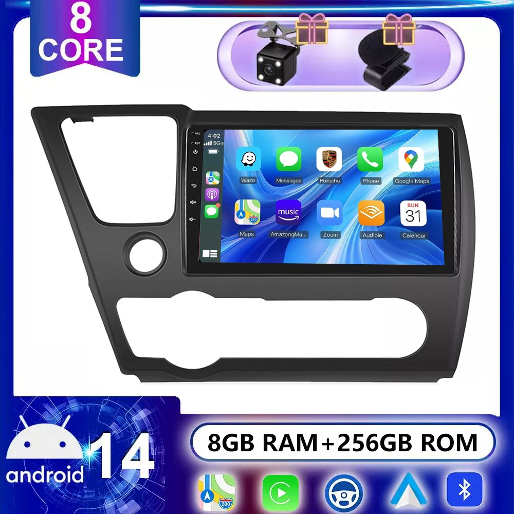 Автомобильный мультимедийный плеер 4G + 64G для Honda Civic 9 2013-2015 2016, отправитель США, купе, беспроводной Carplay, Android Auto, 4G + Wi-Fi, разделенный экран
Автомобильный мультимедийный плеер 4G + 64G для Honda Civic 9 2013-2015 2016, отправитель США, купе, беспроводной Carplay, Android Auto, 4G + Wi-Fi, разделенный экран