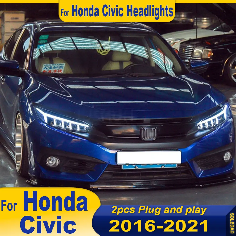 Car Styling headlights for Civic Headlights 2016 2017 2018 2019 2020 2021 All LED Headlight DRL Head Lamp Auto Accessories
Car Styling headlights for Civic Headlights 2016 2017 2018 2019 2020 2021 All LED Headlight DRL Head Lamp Auto Accessories