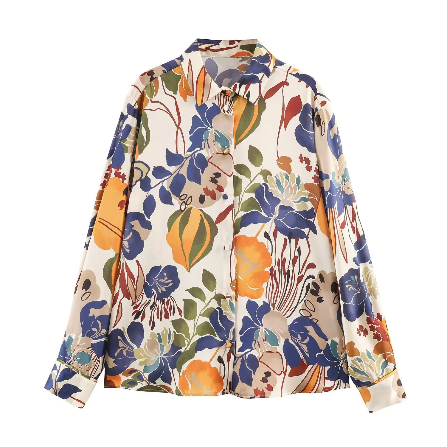 Women's Fashion Printed Shirt Women Floral Print Long Sleeve Shirt V Neck Button Down Casual Blouse Daily Wear Elegant Top A1P3
Women's Fashion Printed Shirt Women Floral Print Long Sleeve Shirt V Neck Button Down Casual Blouse Daily Wear Elegant Top A1P3