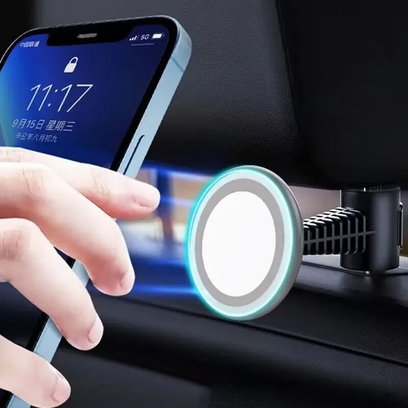 Magnetic Phone Holder Headrest Car Rear Seat Vehicle Cradle Max Tape Support Stand Pillow Back Seat Mount Stand For iPhone 17
Magnetic Phone Holder Headrest Car Rear Seat Vehicle Cradle Max Tape Support Stand Pillow Back Seat Mount Stand For iPhone 17