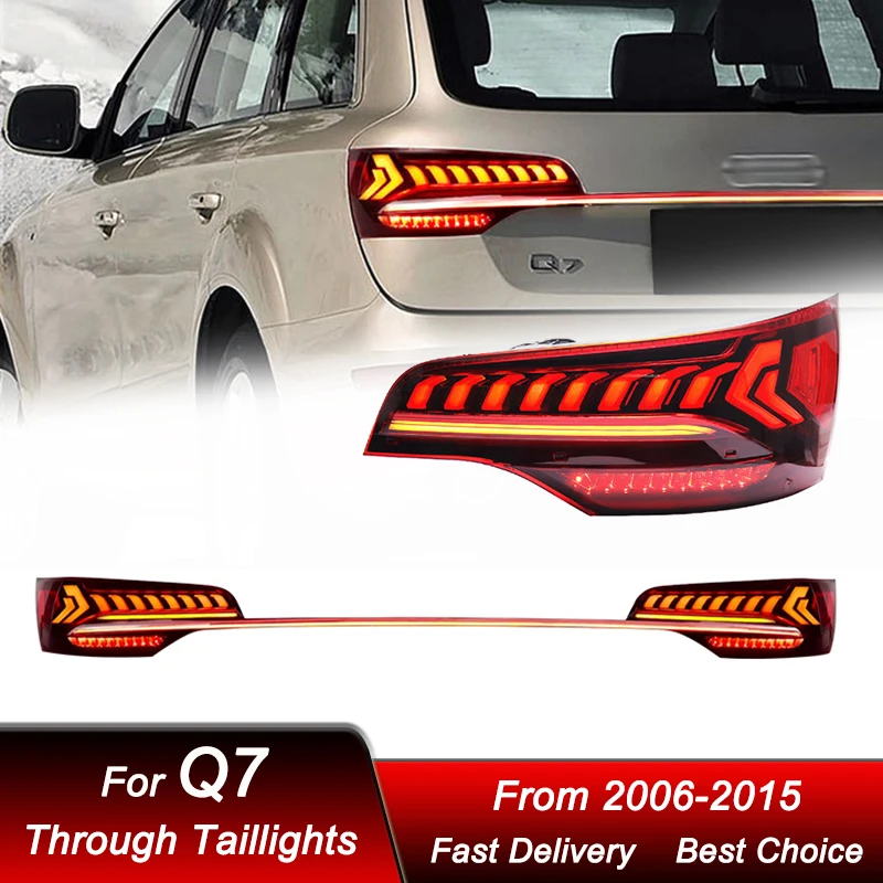 Pop Car Styling Through Tail Lights For Audi Q7 2006-2015 New Style Full LED Tail Lamp Dynamic Turn Signal Light Tail Lamp Assem
Pop Car Styling Through Tail Lights For Audi Q7 2006-2015 New Style Full LED Tail Lamp Dynamic Turn Signal Light Tail Lamp Assem