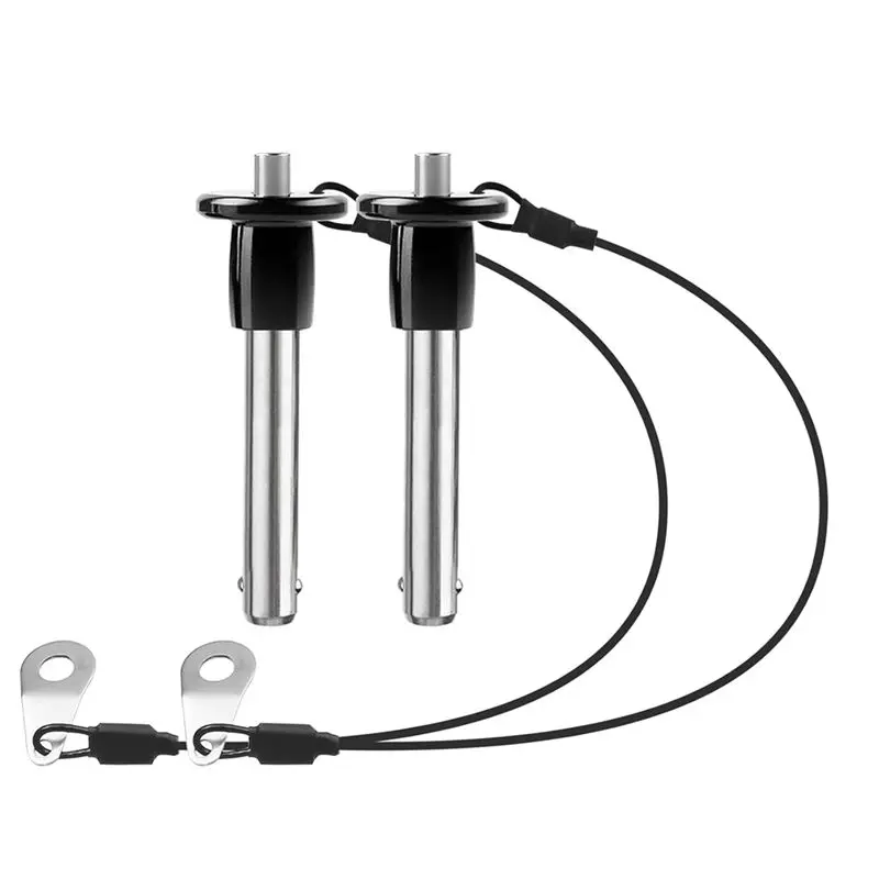 BOFO 2 Pack 304 Stainless Steel Quick Release Pin Ball Locking Pin With Push Button Round Handle Lanyard Usable Length 30Mm
BOFO 2 Pack 304 Stainless Steel Quick Release Pin Ball Locking Pin With Push Button Round Handle Lanyard Usable Length 30Mm