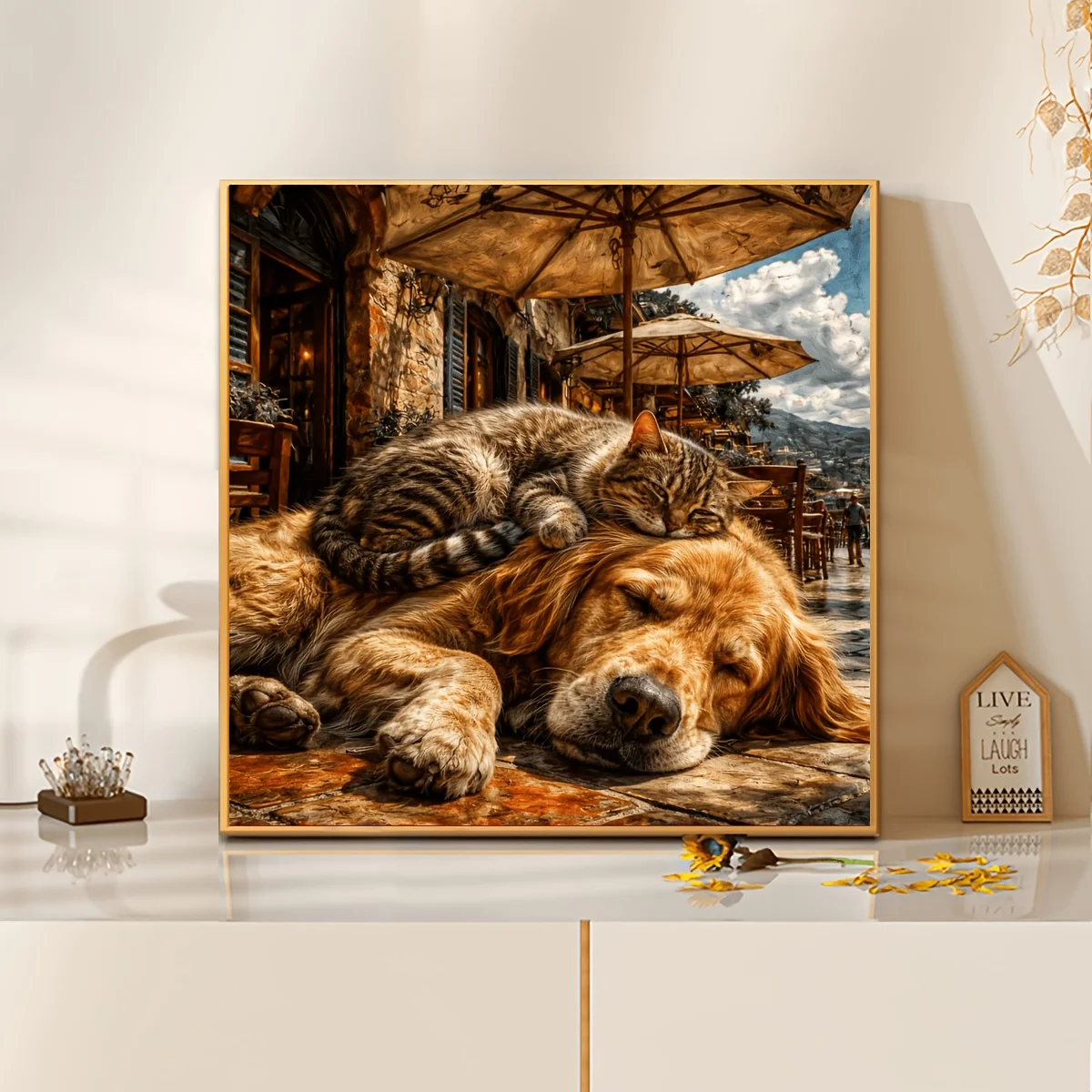 Cute Cat Sleeping on Dog Jigsaw Puzzle 500/1024 PCS Holiday Stress Relieving Fun Games Home Decor Holiday Gifts
Cute Cat Sleeping on Dog Jigsaw Puzzle 500/1024 PCS Holiday Stress Relieving Fun Games Home Decor Holiday Gifts