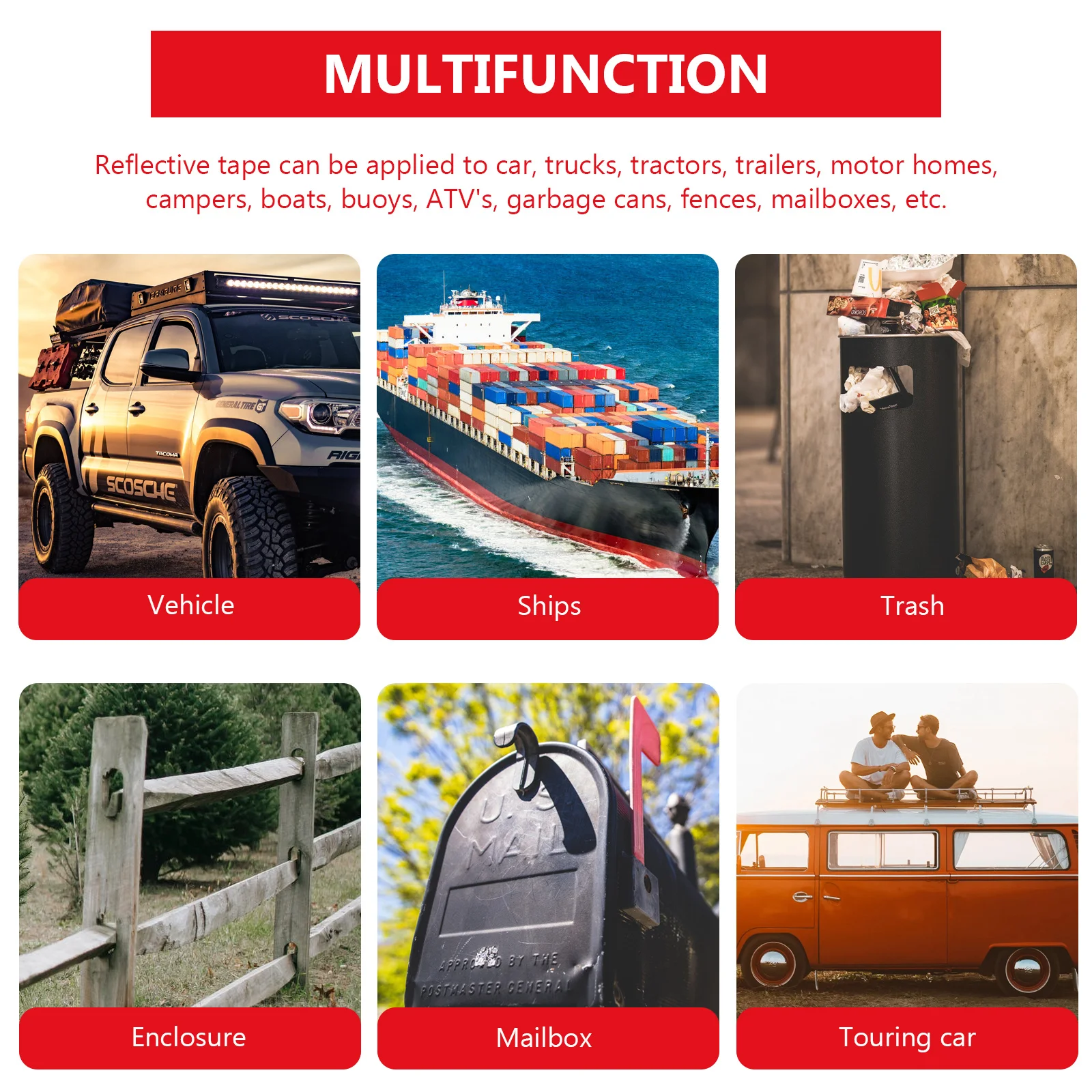 Luminous Reflective Tape Waterproof Night Fluorescent Safety Strip For Vehicles Road Markings Ships Mechanical Equipment
Luminous Reflective Tape Waterproof Night Fluorescent Safety Strip For Vehicles Road Markings Ships Mechanical Equipment