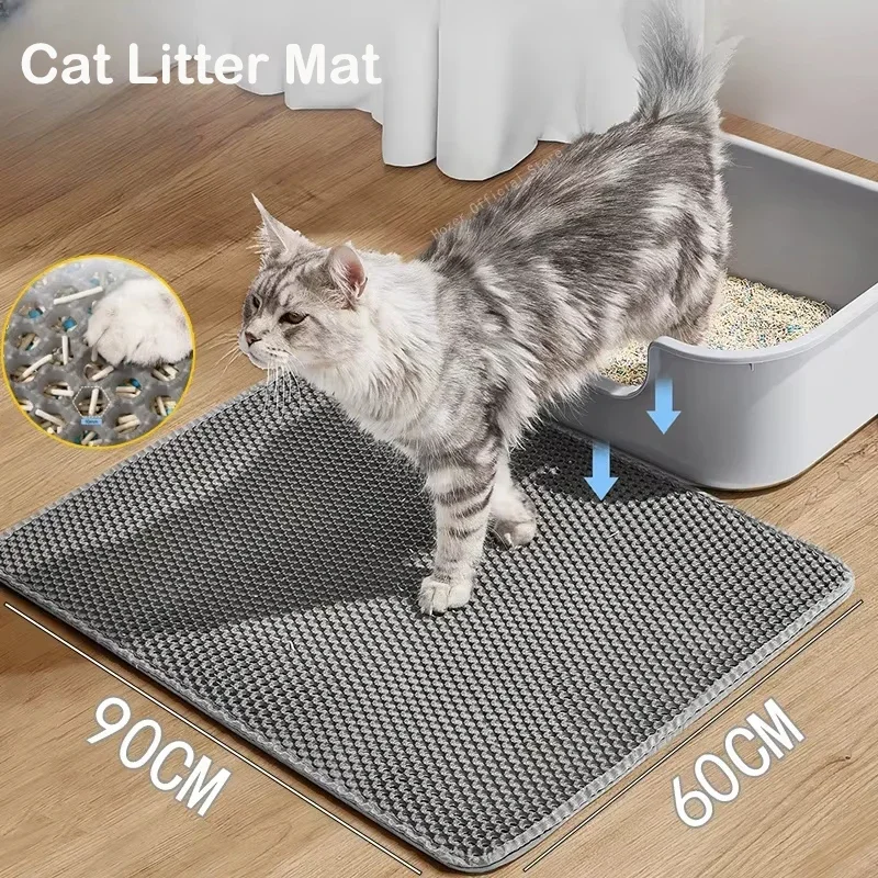 Cat Litter Mat Double Layer Waterproof Urine Proof Trapping Mat Easy to Clean Non-Slip Toilet Pad Cat Scratch Pad Large Foot Pad
Cat Litter Mat Double Layer Waterproof Urine Proof Trapping Mat Easy to Clean Non-Slip Toilet Pad Cat Scratch Pad Large Foot Pad