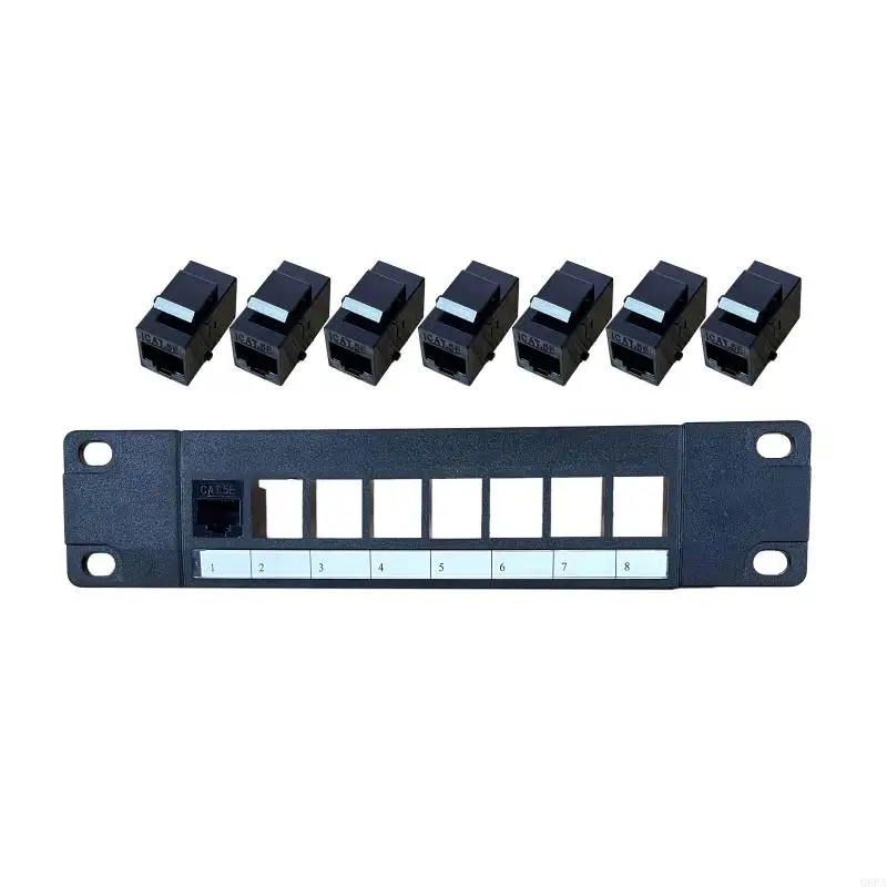 F3MA Patch Panel 8 Port CAT5e with Inline Keystone 10G Pass-Thru Coupler Patch Panel
F3MA Patch Panel 8 Port CAT5e with Inline Keystone 10G Pass-Thru Coupler Patch Panel