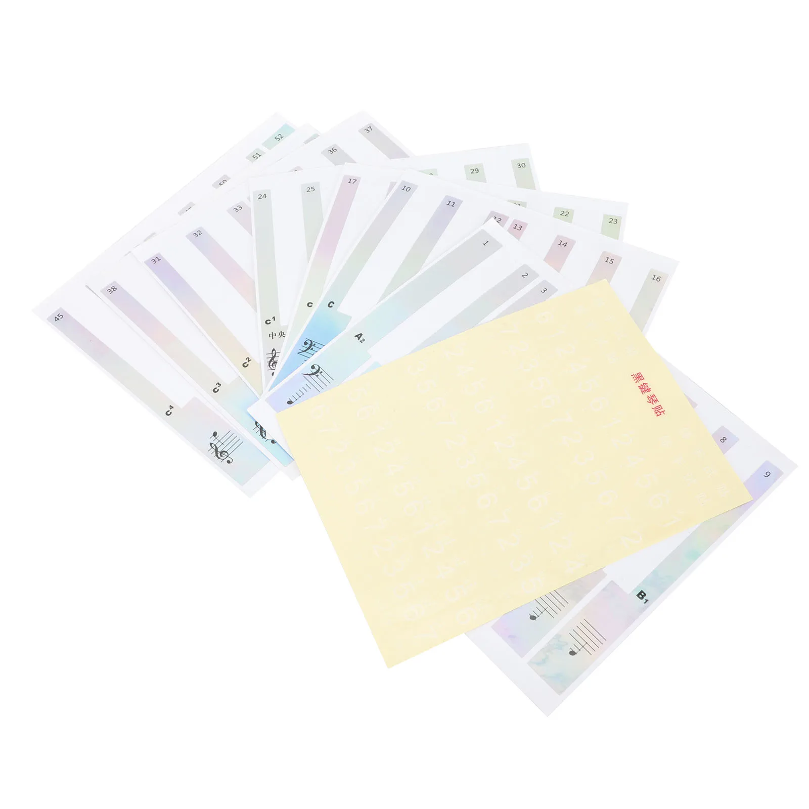 Piano Stickers Keyboard Decal for Kids Beginner Detachable Lightweight Smooth Surface Easy to Read Piano Accessories Musical
Piano Stickers Keyboard Decal for Kids Beginner Detachable Lightweight Smooth Surface Easy to Read Piano Accessories Musical