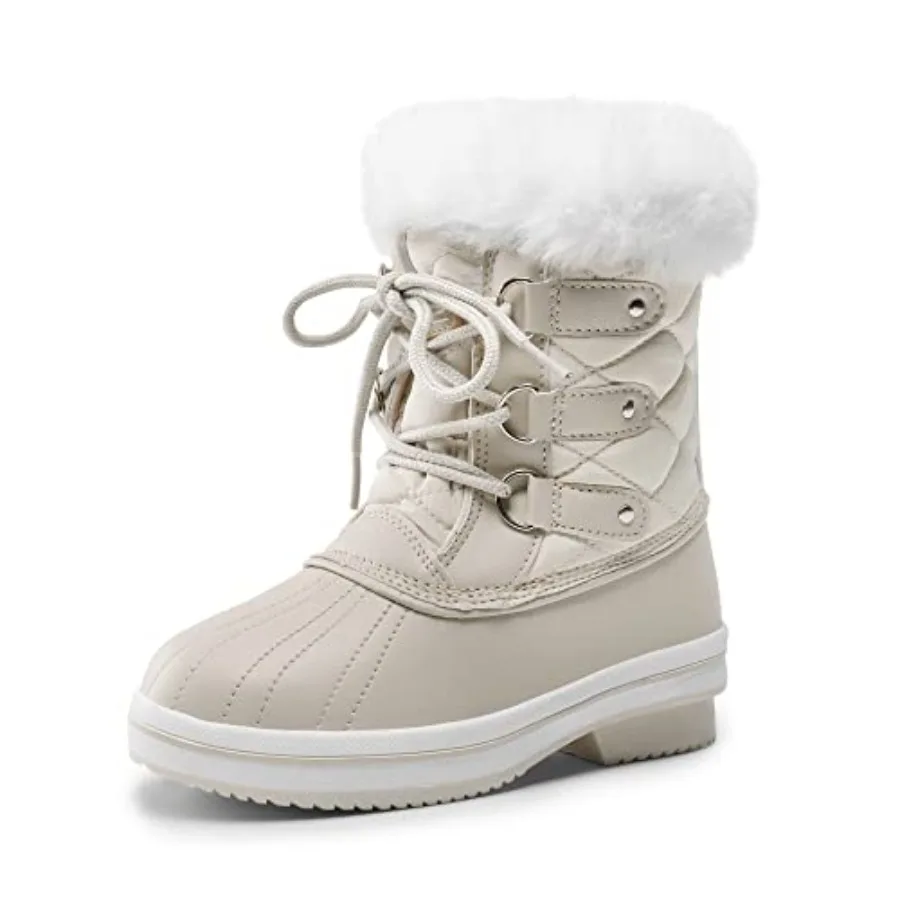 DREAM PAIRS Cozy Snow Boots, Warm and Water-Resistant Winter Boots with Faux Fur for All-Day Play, Non-Slip Mid Calf Boots
DREAM PAIRS Cozy Snow Boots, Warm and Water-Resistant Winter Boots with Faux Fur for All-Day Play, Non-Slip Mid Calf Boots