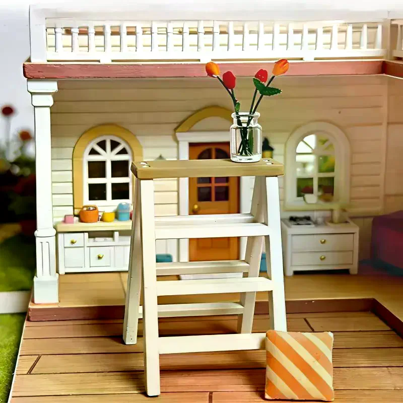 1/12 Furniture Miniature Ladder Shelf Scale Modern Design for Mini Room Decor Ideas
1/12 Furniture Miniature Ladder Shelf Scale Modern Design for Mini Room Decor Ideas