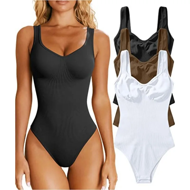 Sleeveless Solid Color Casual Round Neck Bodysuit Vest Streetwear Party Tops Summer Women Fashion Bodycon Jumpsuits Onepieces
Sleeveless Solid Color Casual Round Neck Bodysuit Vest Streetwear Party Tops Summer Women Fashion Bodycon Jumpsuits Onepieces