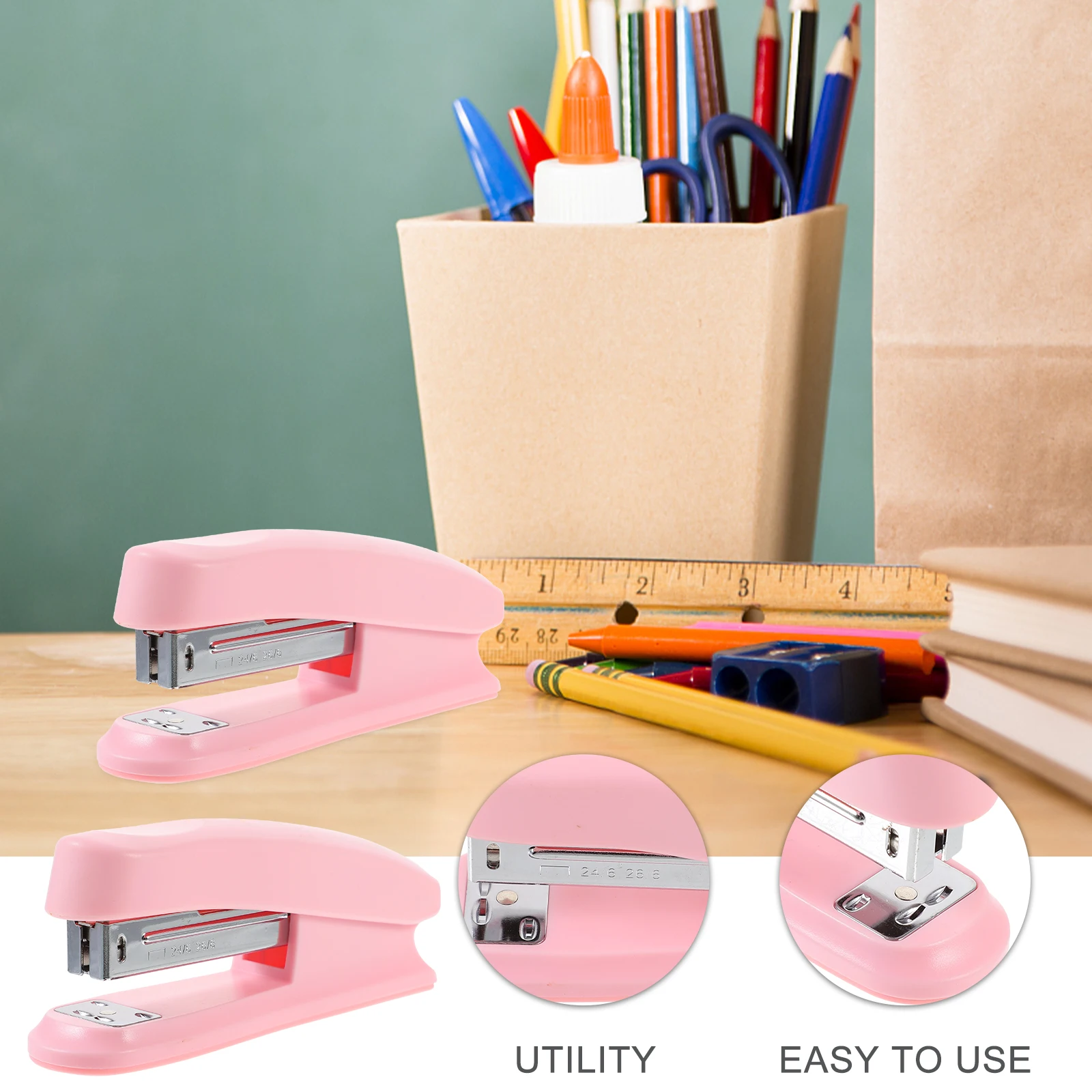 Portable Desk Stapler Pink Classroom Supplies Heavy Duty Metal Stapler Desk Essentials Mini Size Easy to Use High
Portable Desk Stapler Pink Classroom Supplies Heavy Duty Metal Stapler Desk Essentials Mini Size Easy to Use High