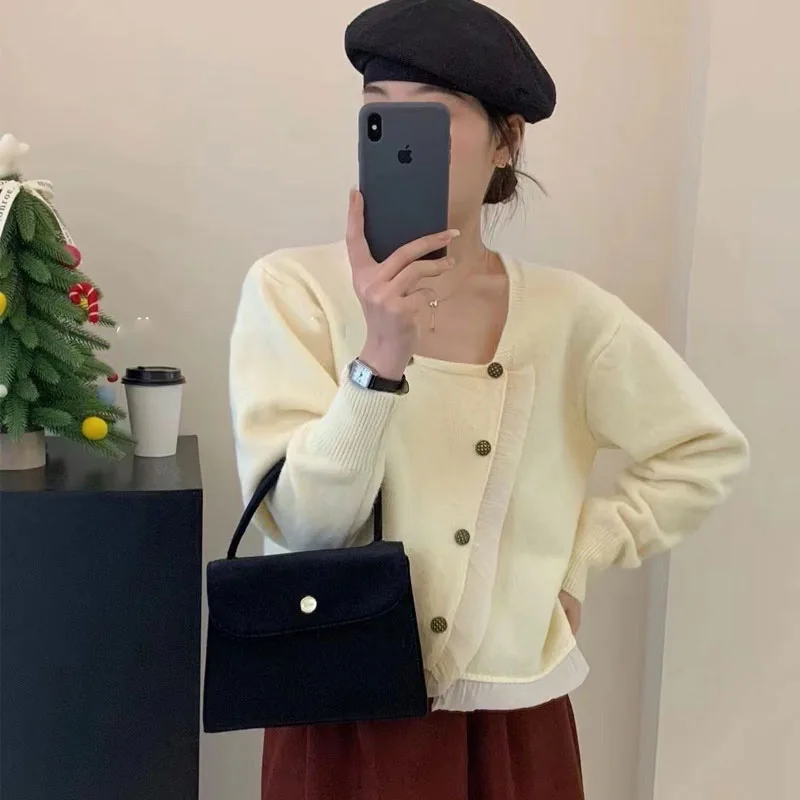 Fashionable Knitted Open Cardigan Women's Solid Top Irregular Stylish Versatile Spring Hot Sale New Arrival Sweater Jacket B863
Fashionable Knitted Open Cardigan Women's Solid Top Irregular Stylish Versatile Spring Hot Sale New Arrival Sweater Jacket B863