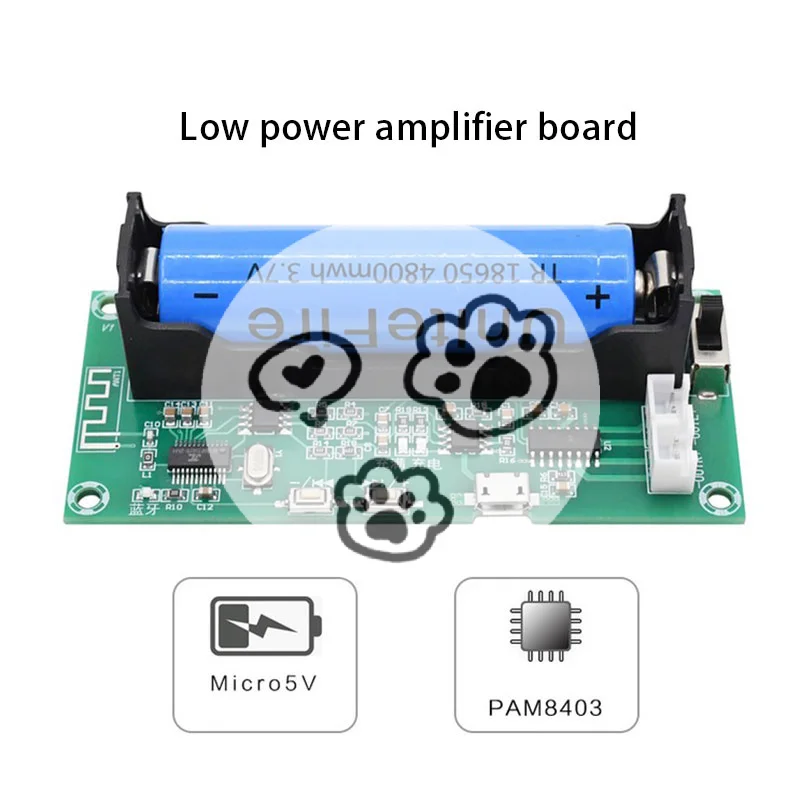 High qualityBluetooth 5.0 Amplifier Board Lithium Battery Holder Dual Channel 2*3W&5W Stereo
High qualityBluetooth 5.0 Amplifier Board Lithium Battery Holder Dual Channel 2*3W&5W Stereo