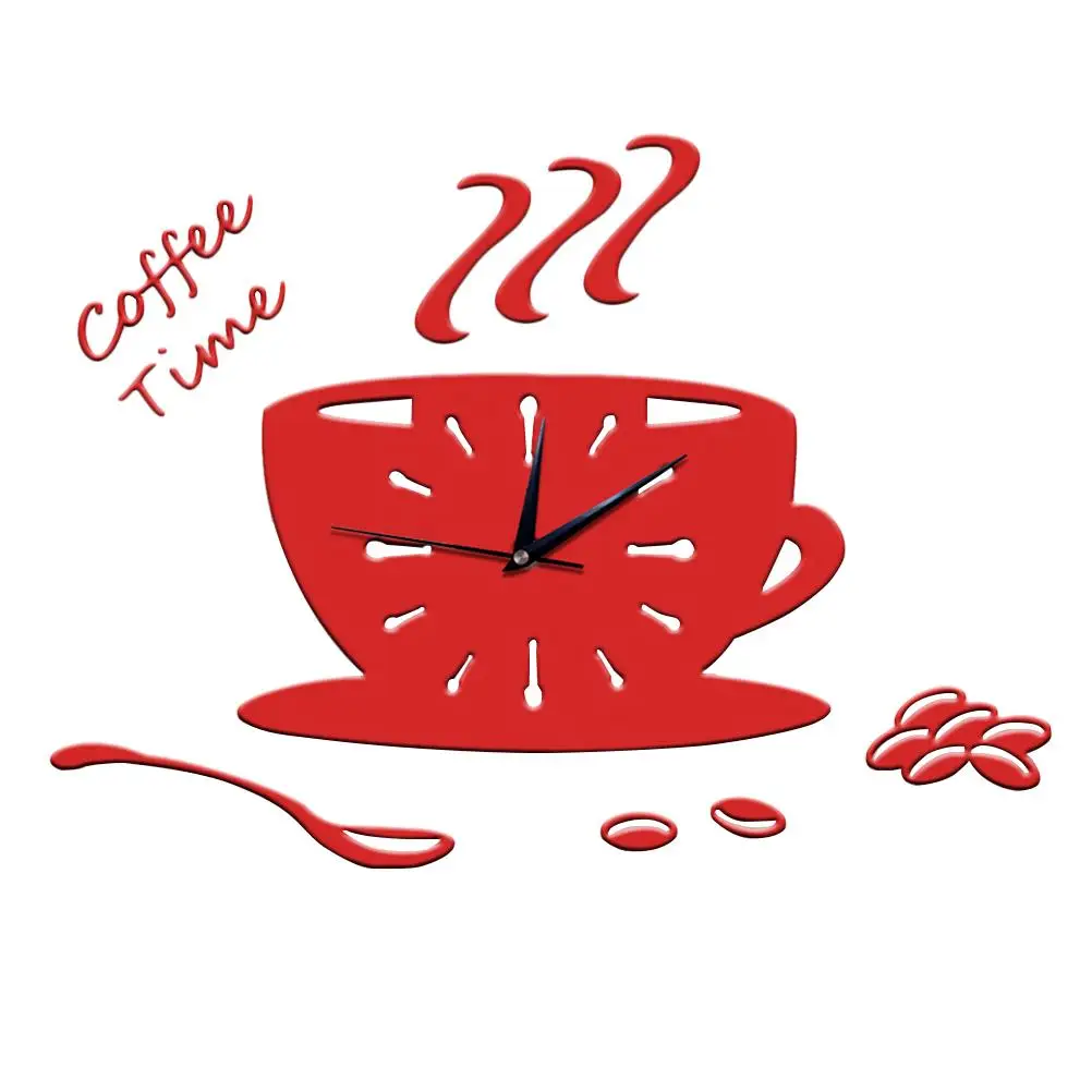 3D Coffee Cup Wall Clock Home Decor Modern Appearance Acrylic Material Kitchen Accessory Stylish Design Random Style
3D Coffee Cup Wall Clock Home Decor Modern Appearance Acrylic Material Kitchen Accessory Stylish Design Random Style
