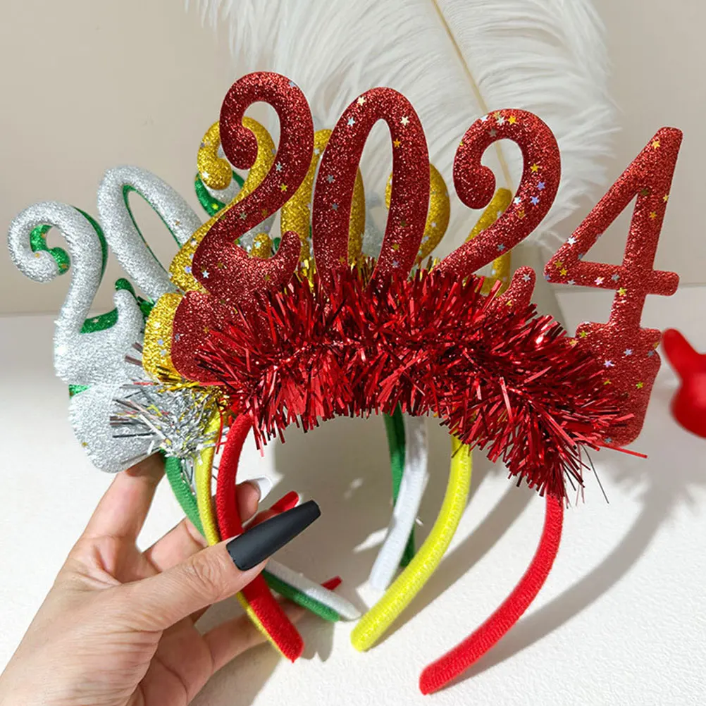4 Pcs 2024 Number Headb Silver Green Yellow Red Glitter Tinsel Women Hair Accessories Party Supplies New Year Christmas
4 Pcs 2024 Number Headb Silver Green Yellow Red Glitter Tinsel Women Hair Accessories Party Supplies New Year Christmas