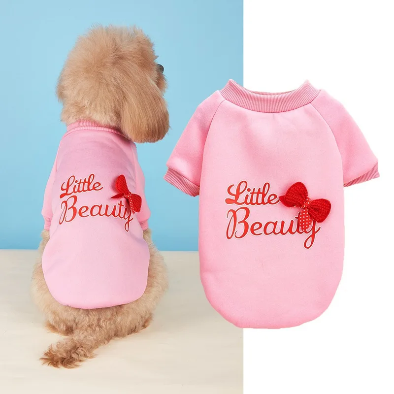 Pink Dog Hoodie Bowknot Printing Custom Logo Small Medium Pet Dog Hoodies Supplies
Pink Dog Hoodie Bowknot Printing Custom Logo Small Medium Pet Dog Hoodies Supplies