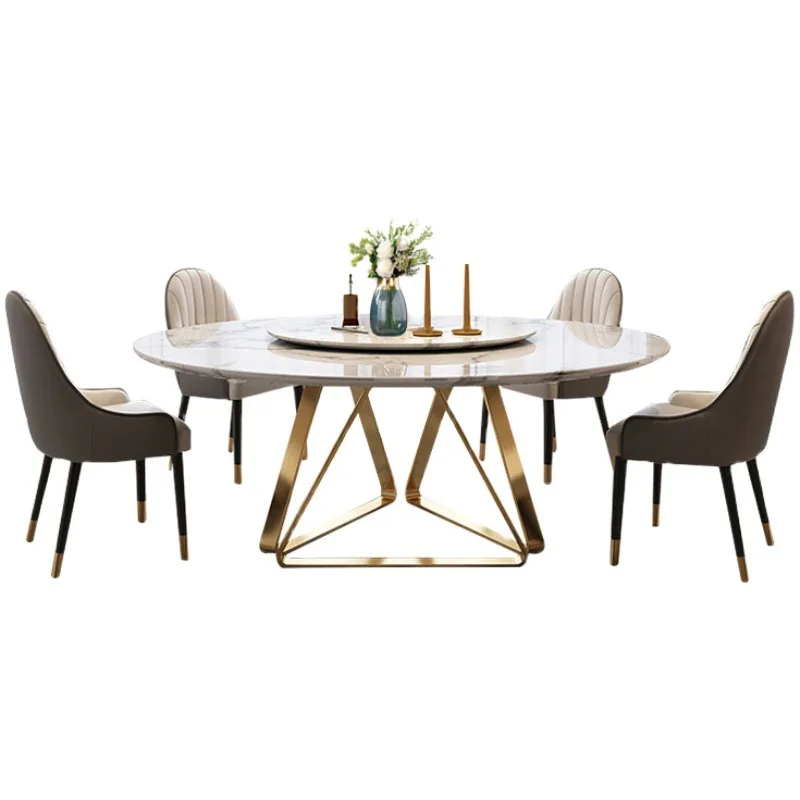 Small apartment modern minimalist round creative minimalist designer marble dining table
Small apartment modern minimalist round creative minimalist designer marble dining table