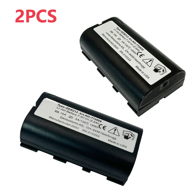 2PCS GEB212 Battery For SWISS ATX1200 ATX1230 GPS1200 GPS900 GRX1200 Total Stations Rechargeable
2PCS GEB212 Battery For SWISS ATX1200 ATX1230 GPS1200 GPS900 GRX1200 Total Stations Rechargeable