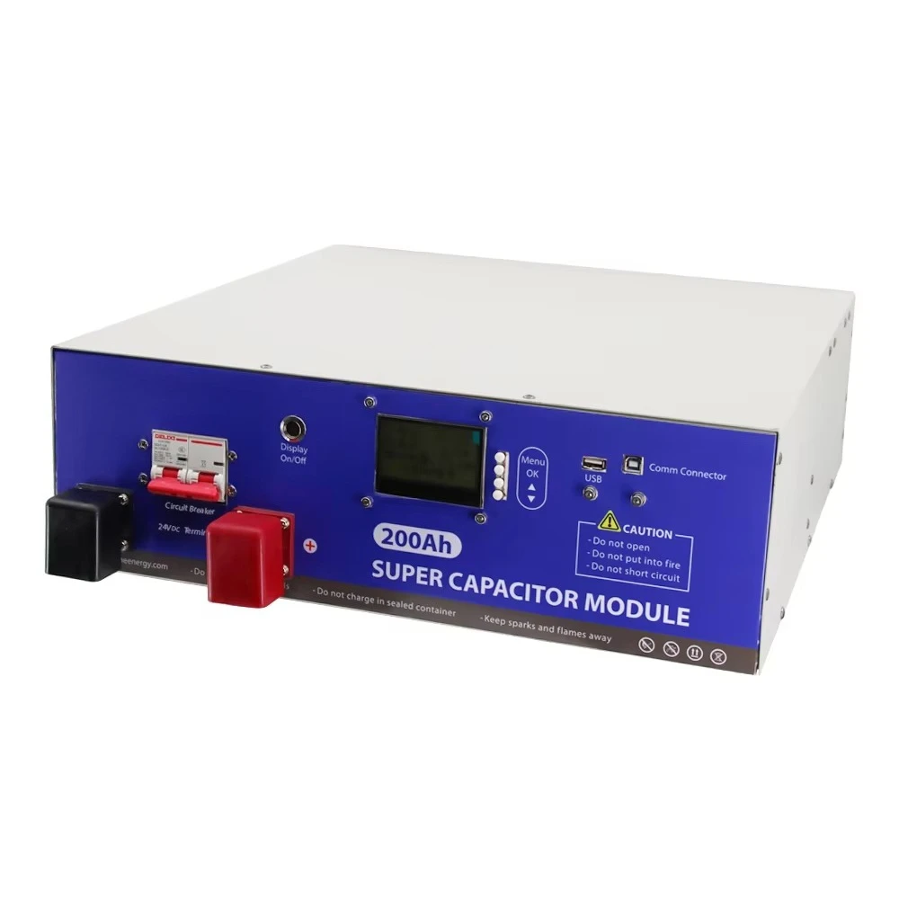 Super Capacitor Batteries 24V 200Ah Gtcap Graphene Super Capacitor Module with High Energy Density
Super Capacitor Batteries 24V 200Ah Gtcap Graphene Super Capacitor Module with High Energy Density