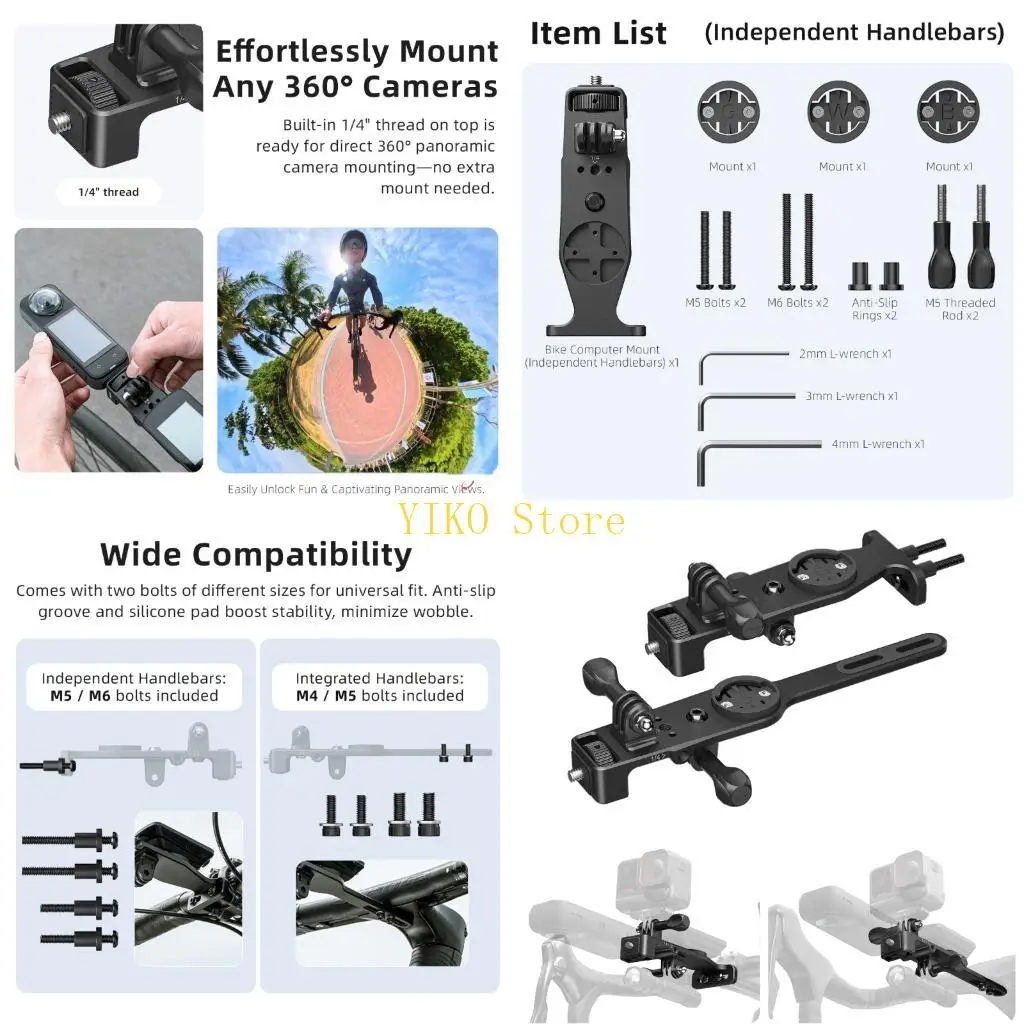 K32C Reliable Cycling Attachment Bike Computer Mount For Recording Gear Shock Absorbing Metal Frame Smooth Capturing
K32C Reliable Cycling Attachment Bike Computer Mount For Recording Gear Shock Absorbing Metal Frame Smooth Capturing