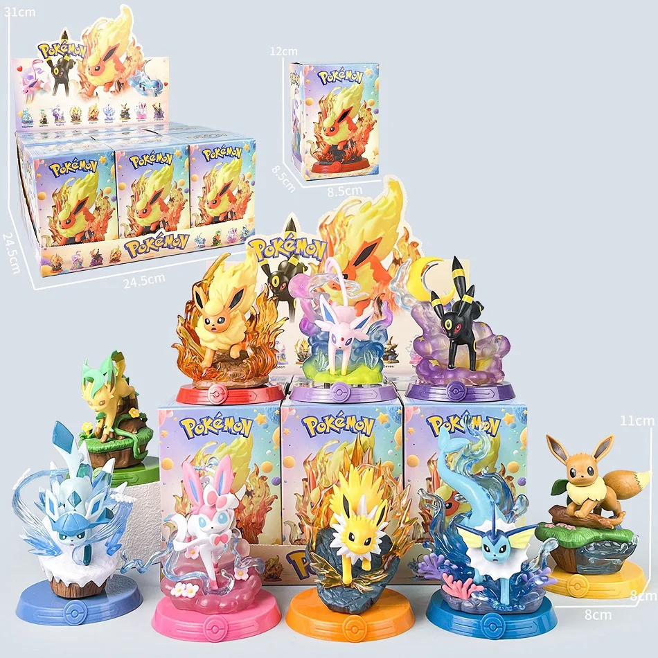 9 Styles Pokemon Eevee Evolution Figure Eeveelution PVC Scene Statue Anime Desktop Collectible Decor Ornament Gift
9 Styles Pokemon Eevee Evolution Figure Eeveelution PVC Scene Statue Anime Desktop Collectible Decor Ornament Gift